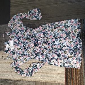 BCBGeneration Foral Cold Shoulder Dress Sz SM NEW